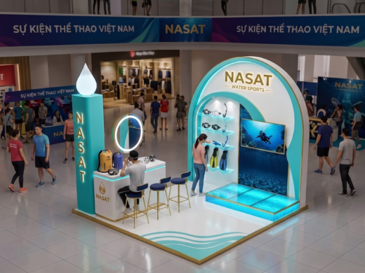 Booth quảng cáo bán hàng sự kiện NASAT