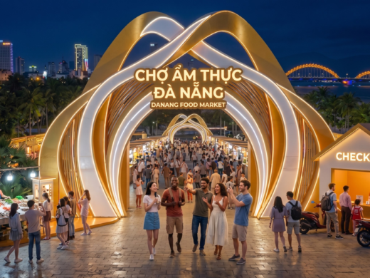 Cổng chào sự kiện Ẩm Thực Đà Nẵng 2025