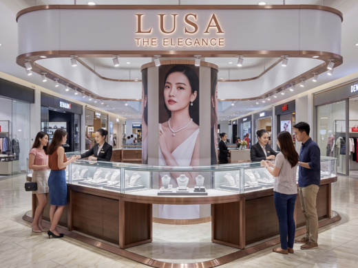 Gian hàng trưng bày sản phẩm LUSA